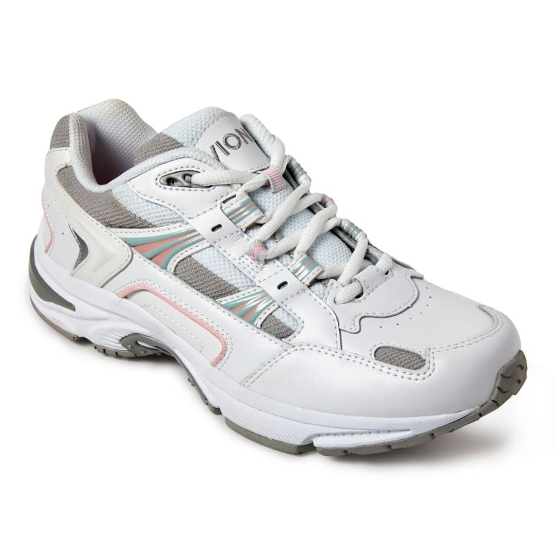Vionic Walker Classic Blancos Rosas | pWKujJlS