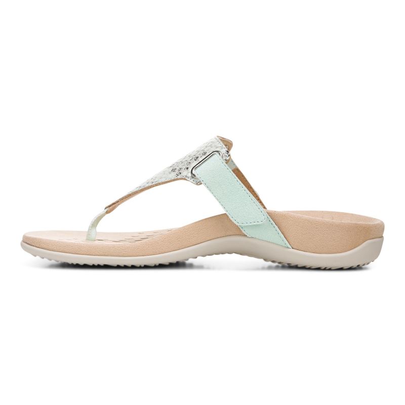 Vionic Wanda T-Correa Sandal Azules | CgfUsvSZ
