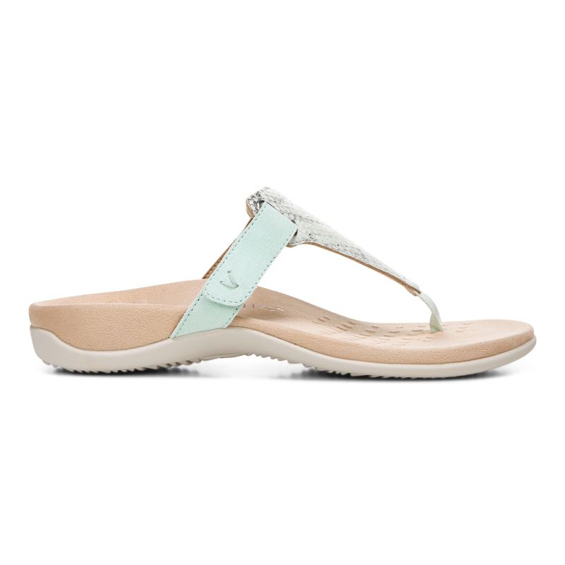 Vionic Wanda T-Correa Sandal Azules | CgfUsvSZ