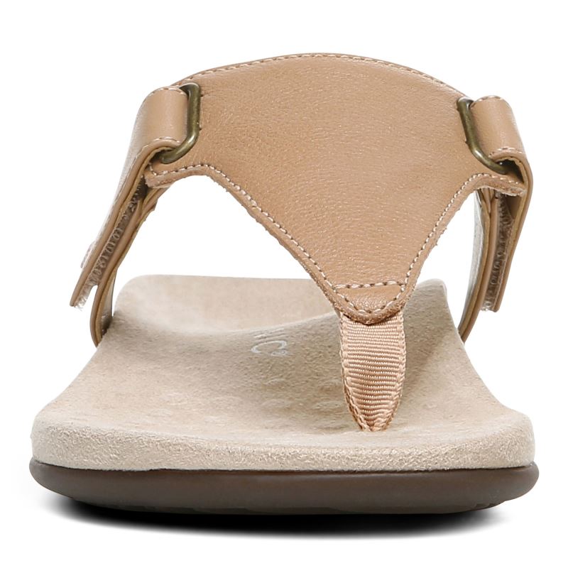 Vionic Wanda T-Correa Sandal Marrom | NJtSuNfr