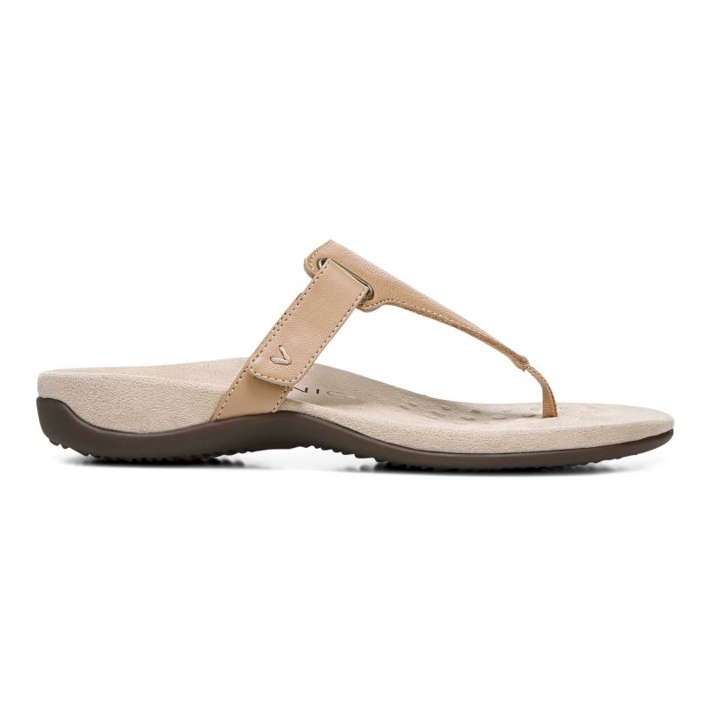 Vionic Wanda T-Correa Sandal Marrom | NJtSuNfr