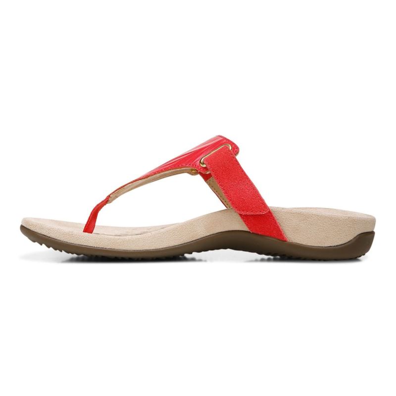 Vionic Wanda T-Correa Sandal Rojos | VIJvdOpO