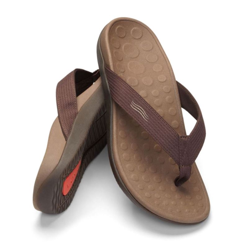 Vionic Wave Puntera Post Sandal Kaki | K2oKBsee
