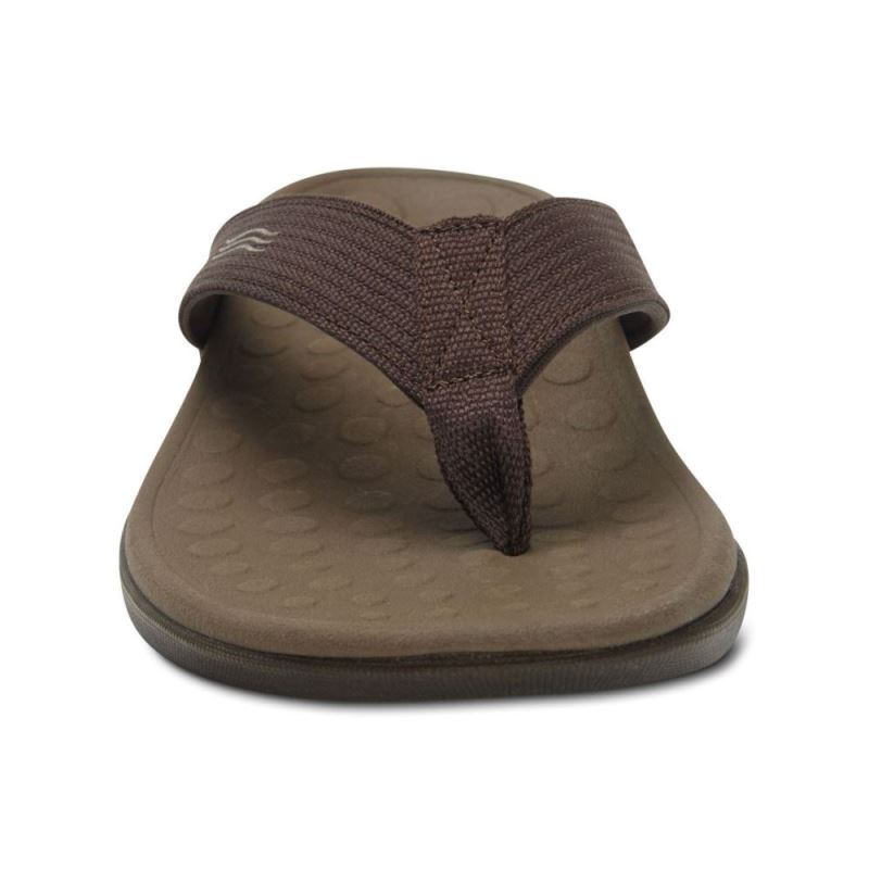 Vionic Wave Puntera Post Sandal Kaki | bxQxhmpN