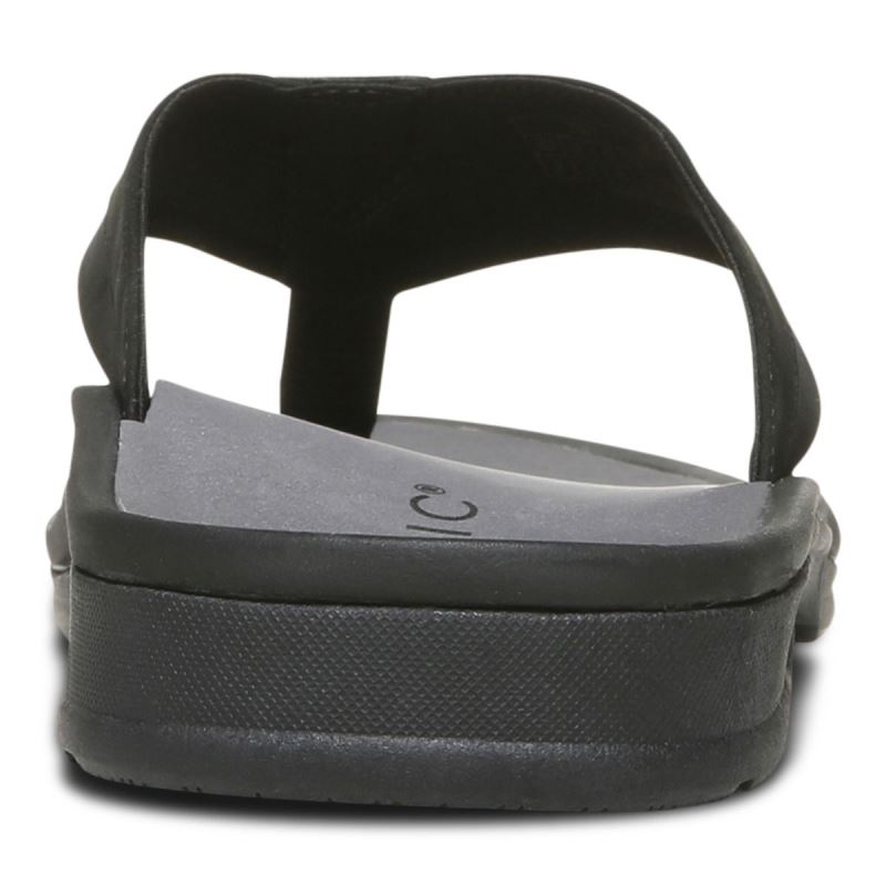 Vionic Wyatt Puntera Post Sandal Negros | LTG3HbOm