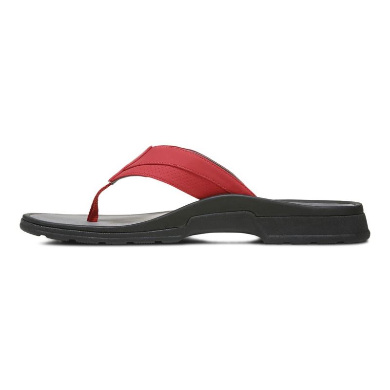 Vionic Wyatt Puntera Post Sandal Rojos | c89Wla6s