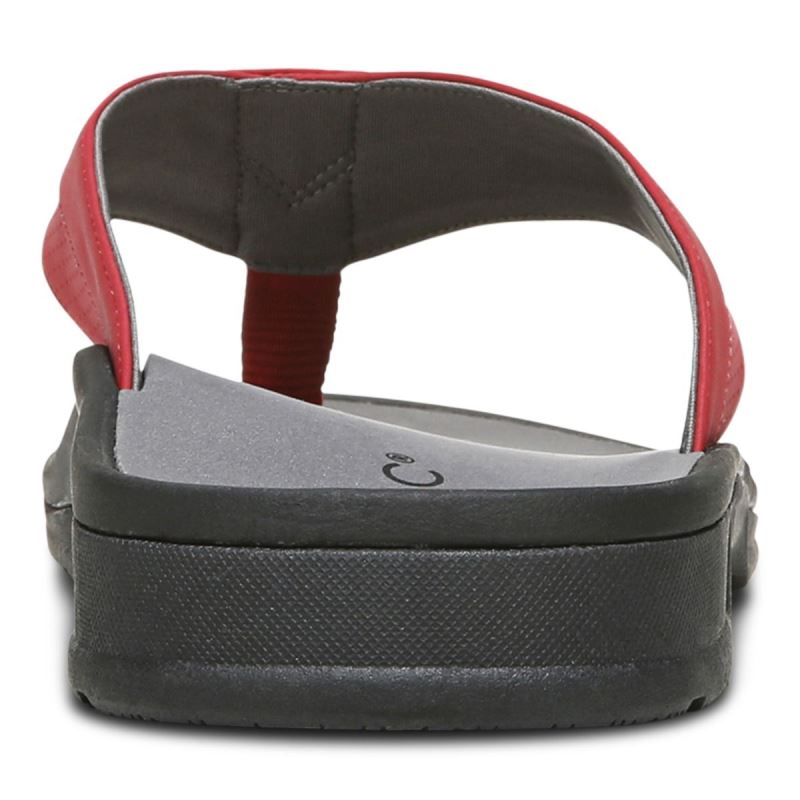 Vionic Wyatt Puntera Post Sandal Rojos | c89Wla6s