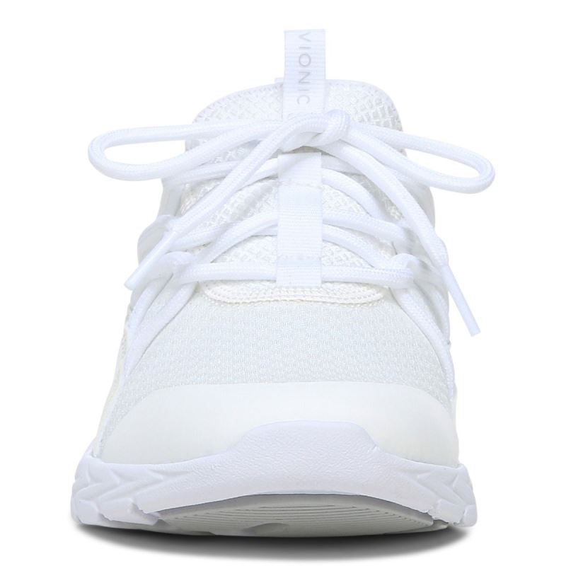 Vionic Zeliya Encaje Up Sneaker Blancos | XUcvtaYA