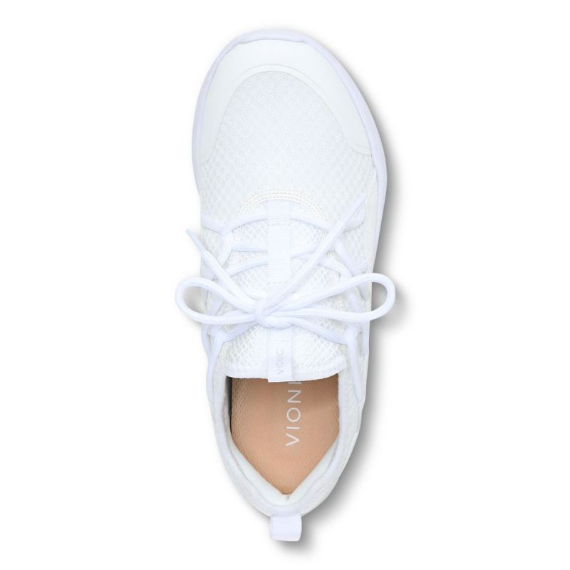 Vionic Zeliya Encaje Up Sneaker Blancos | XUcvtaYA