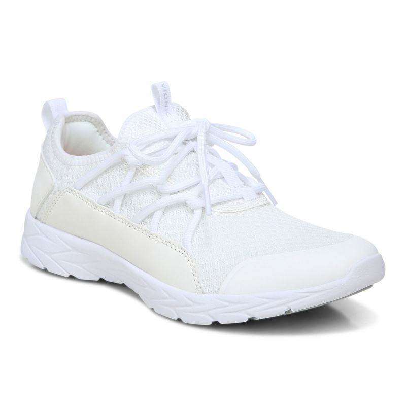 Vionic Zeliya Encaje Up Sneaker Blancos | XUcvtaYA