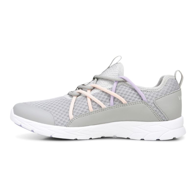 Vionic Zeliya Encaje Up Sneaker Grises | yb0ZyNi5