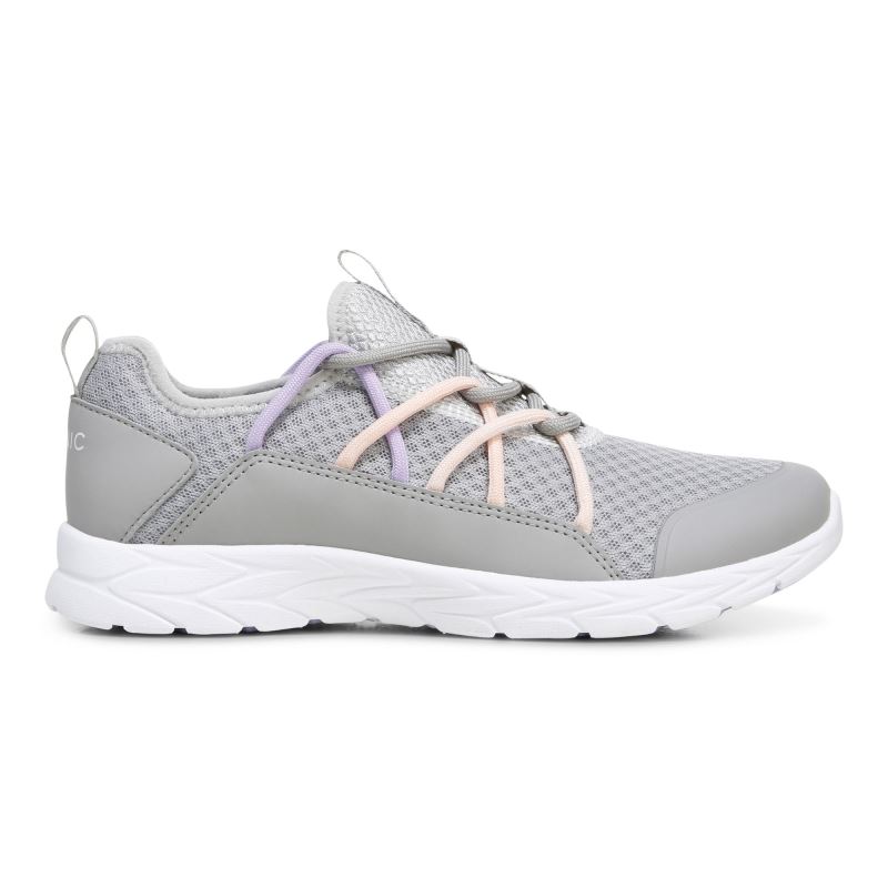 Vionic Zeliya Encaje Up Sneaker Grises | yb0ZyNi5
