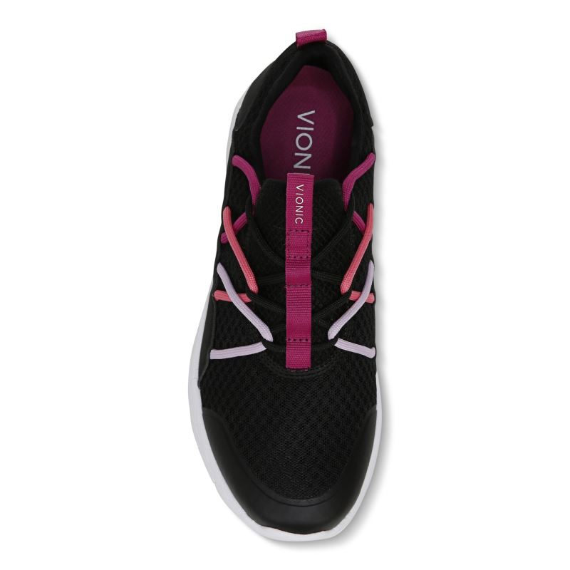 Vionic Zeliya Encaje Up Sneaker Negros | mkLgK4qz