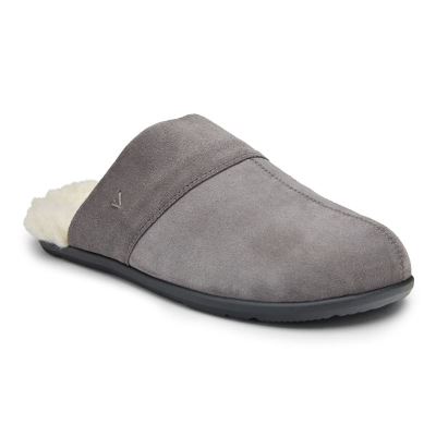 Vionic Alfons Mule Pantuflas Grises | pWdPlWQ1