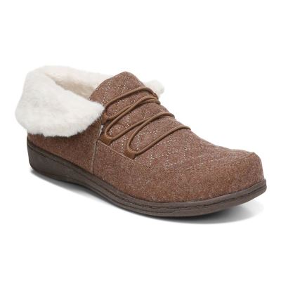 Vionic Believe Pantuflas Marrom | aksmiP4J