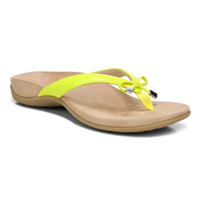 Vionic Bella Puntera Post Sandal Amarillos | HKPit4tv
