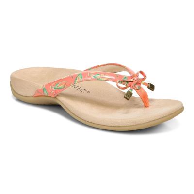 Vionic Bella Puntera Post Sandal Coral | TuvcHbkd