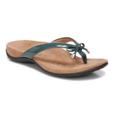 Vionic Bella Puntera Post Sandal Verdes | 0F6aMN4E