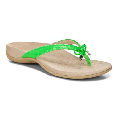 Vionic Bella Puntera Post Sandal Verdes | cgk2olV1