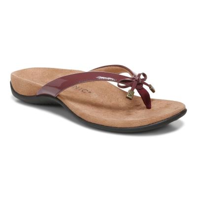 Vionic Bella Puntera Post Sandal Vino Granate | bqolvlbA