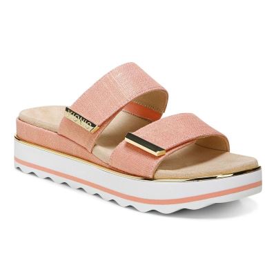 Vionic Brandie Flatform Sandal Coral | n2SjwcPb