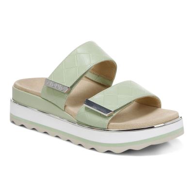 Vionic Brandie Woven Correa Sandal Verdes | 7N8SDUIl