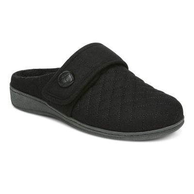 Vionic Carlin Pantuflas Negros | VVmgpavL