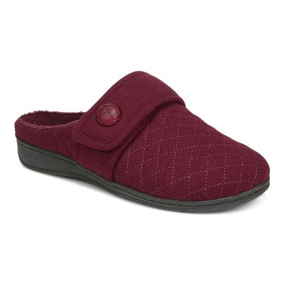 Vionic Carlin Pantuflas Vino Granate | IlxeaXXy