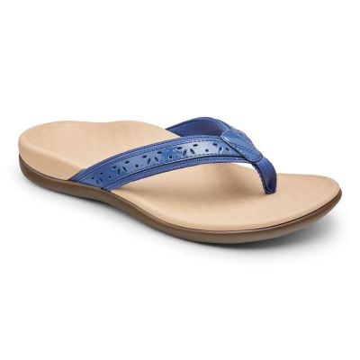 Vionic Casandra Puntera Post Sandal Azules | neOdT4au