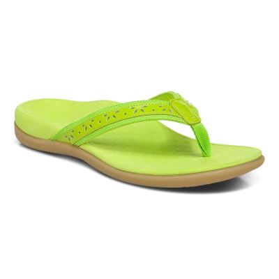 Vionic Casandra Puntera Post Sandal Verdes Claro | mOQcwa1N