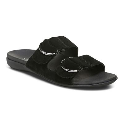 Vionic Corlee Chanclas Sandal Negros | h6kmxnuS