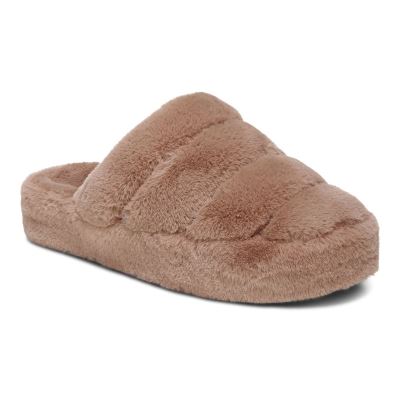 Vionic Cosmina Pantuflas Marrom | FmHQCqx3