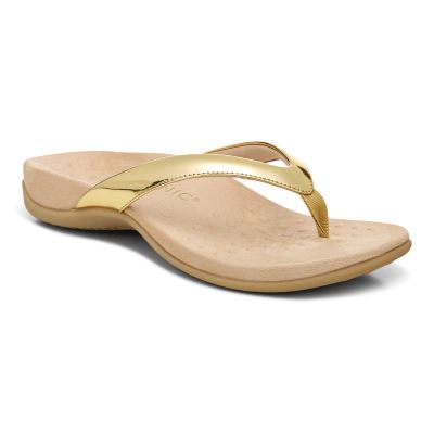 Vionic Dillon Puntera Post Sandal Dorados | jEy214b6