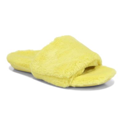 Vionic Dream Plush Pantuflas Amarillos | 7k2MLKvf