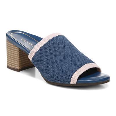Vionic Fleur Tacón Sandal Azules Oscuro | hj2Gu6un