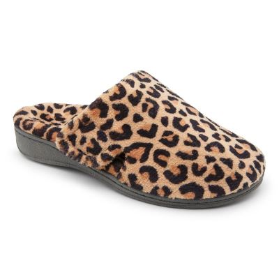 Vionic Gemma Mule Slippers Beige Leopardo | hus8ecoB