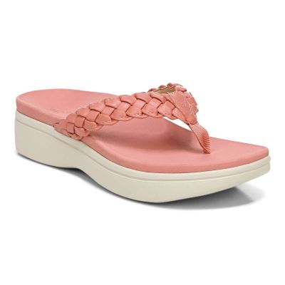 Vionic Kenji Plataforma Sandal Coral | RQ0L75id