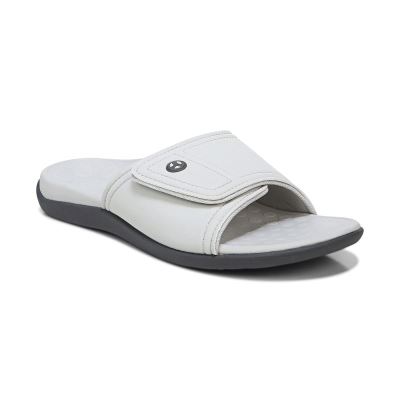 Vionic Kiwi Chanclas Sandal Grises Claro | AFHG8AFu