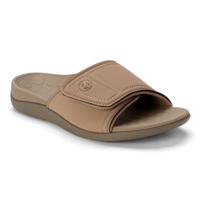 Vionic Kiwi Chanclas Sandal Marrom Kaki | g8zgSXiT