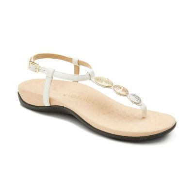 Vionic Lizbeth Backstrap Sandal Blancos | WanjAqdu