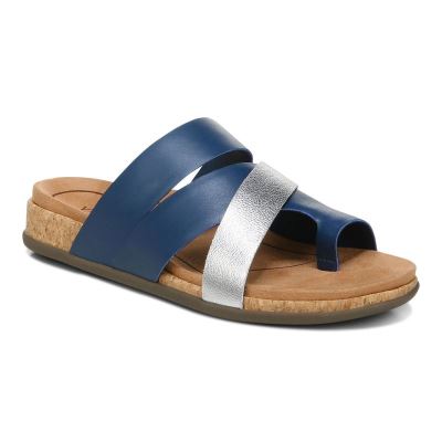 Vionic Luelle Sandal Azules Oscuro | bRzN3IXt