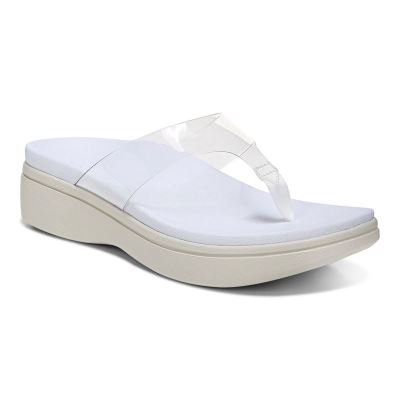 Vionic Luminous Plataforma Sandal Blancos | 1NdqWTHE