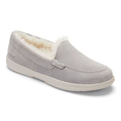 Vionic Lynez Pantuflas Grises Claro | 64mkSbsE