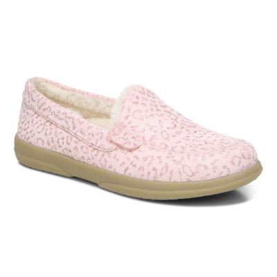 Vionic Lynez Pantuflas Rosas Leopardo | YMxx27O7