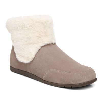 Vionic Maizie Pantuflas Marrom | ZDZvpQfw