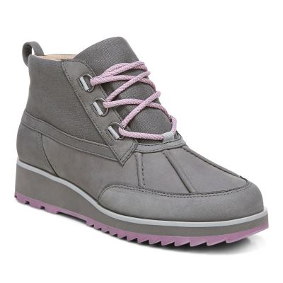 Vionic Nolan Boot Grises Oscuro | 7GsHtUGj