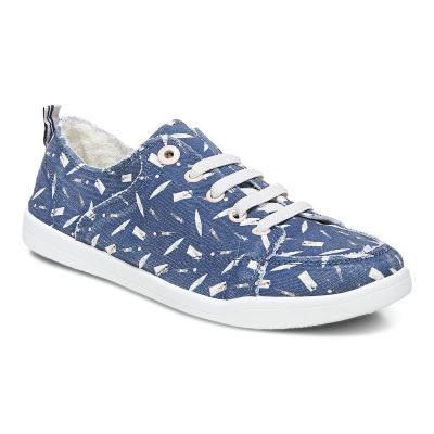 Vionic Pismo Casuales Sneaker Azules Oscuro | 98Lq9f5a