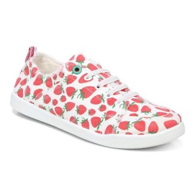 Vionic Pismo Casuales Sneaker Rojos | 12IRgzDj