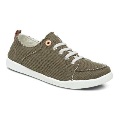 Vionic Pismo Casuales Sneaker Verde Oliva | dXfKiYV8