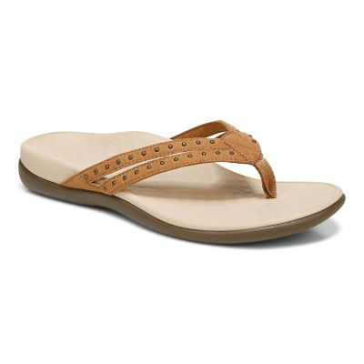 Vionic Tasha Puntera Post Sandal Marrom | teMLrhsP